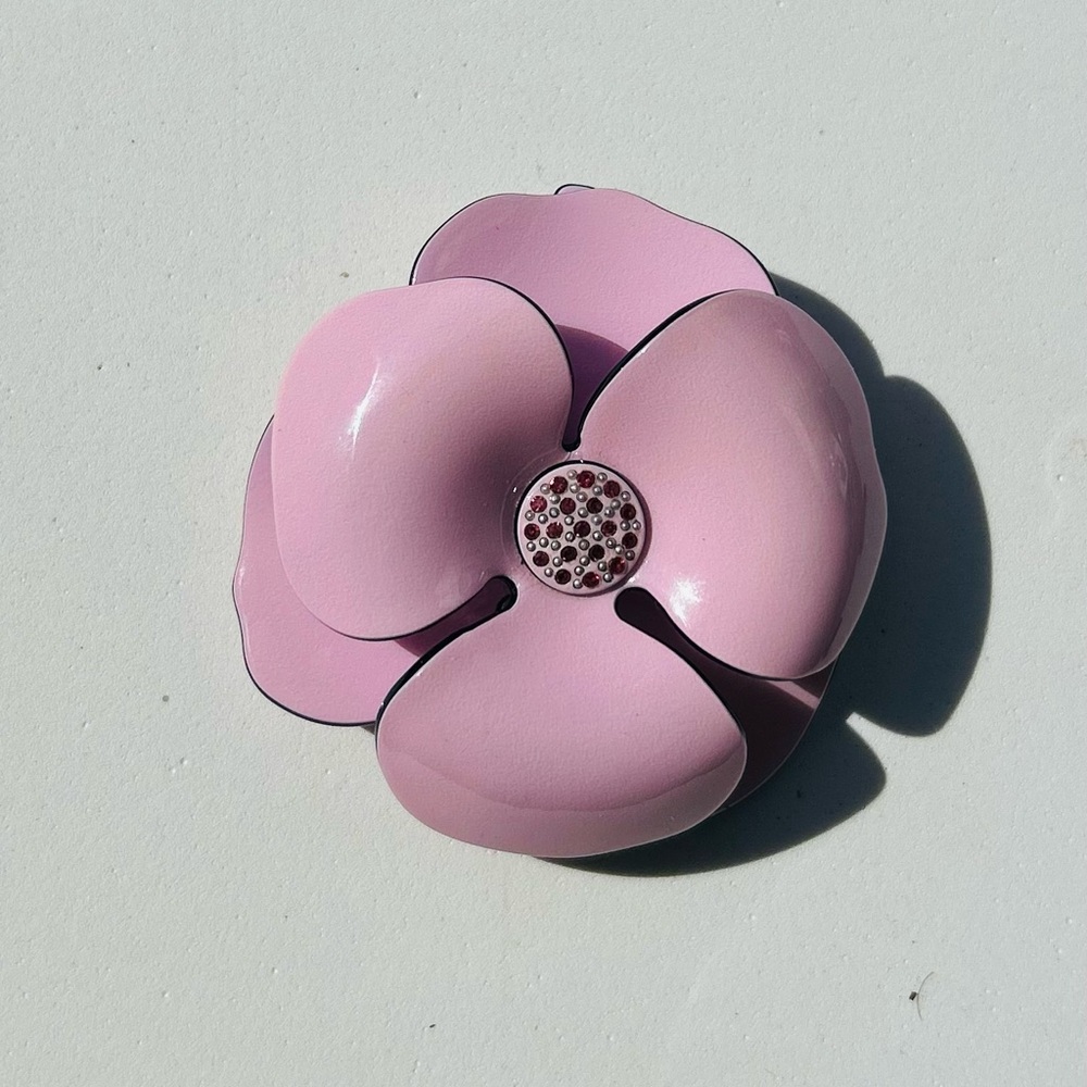 Pink Camelia Hair Clip